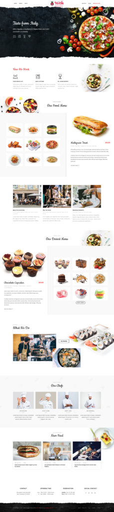 Restaurant Demo [HTML,1page] HOMEPAGE